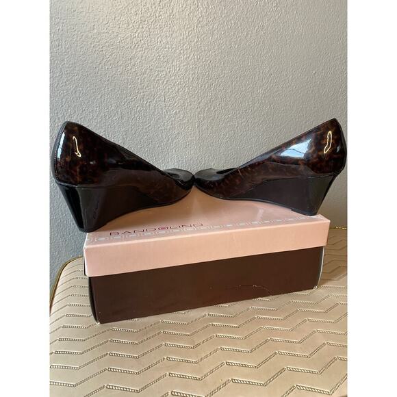 Cheetah Print Comfort Plus Wedge Heels 7 - Picture 5 of 6